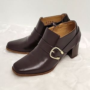 Abella True Comfort Sonnet Booties Brown Women's Size 6M